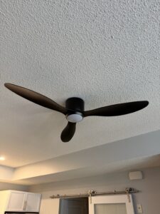 Ceiling fan installation by Calgary Repairs