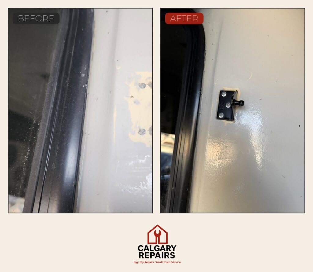 Camper latch repair - Springbank Hill